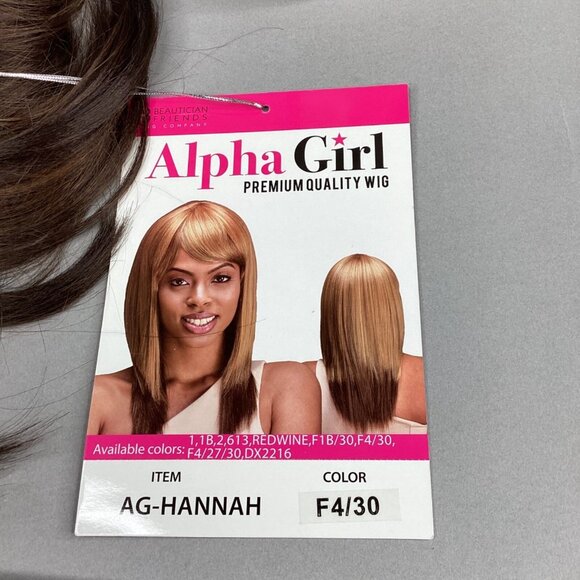 Hannah Wig Brown & Blonde Long Straight Curl Classic Cap Adjustable Synthetic - Picture 8 of 9